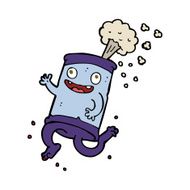 cartoon crazy soda can N13