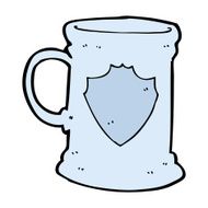cartoon old tankard N14