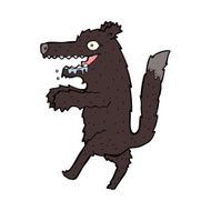 cartoon big bad wolf N16