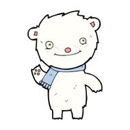 cartoon cute polar bear N65
