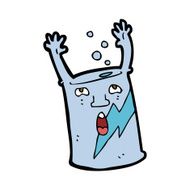 cartoon soda can character N18