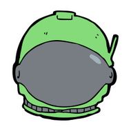 cartoon astronaut face N15