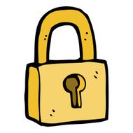 Cartoon Padlock N62