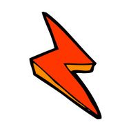 cartoon lightning bolt symbol N38