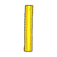 cartoon wooden ruler N28