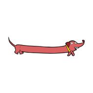 Cartoon Dachshund N31