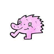 funny little monster cartoon N34