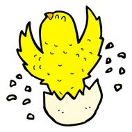cartoon hatching chick N4