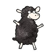 Black Sheep Cartoon N12