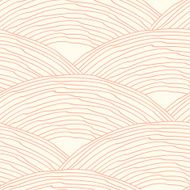 Seamless pattern with abstract doodle wavy scale texture N2