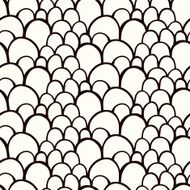 Seamless pattern with abstract stylized hand drawn scale texture N14