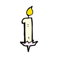 cartoon birthday cake candle N10
