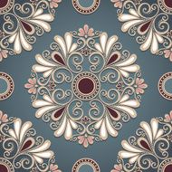 Seamless Ornate Pattern (Vector) Hand Drawn Vintage Texture N11