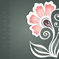Vector Colored Floral Background Hand Drawn Texture N87