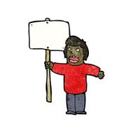 cartoon political protester N3