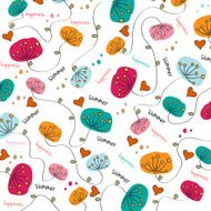 seamless background with flowers N10