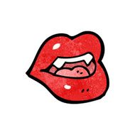 Cartoon Vampire Lips N50
