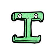 Cartoon Letter I N25