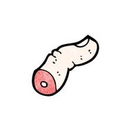 cartoon severed finger N5