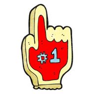cartoon big foam sports hand N4