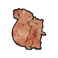 cartoon red squirrel N15