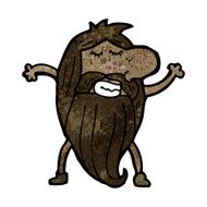 cartoon hippie man N5