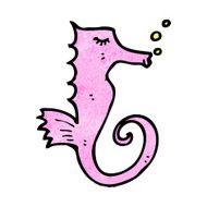 Cartoon Seahorse N53