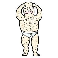 cartoon hairy man N2