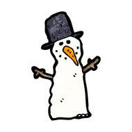 Cartoon Snowman N120