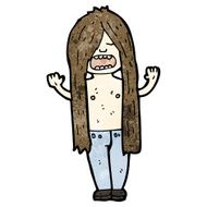 long haired hippie cartoon N4