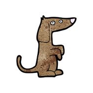 cartoon little dog N173