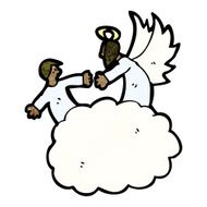 cartoon angel in heaven N6