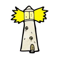 cartoon light house N16