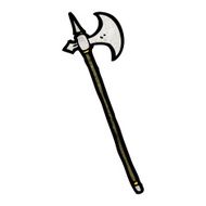 medieval halberd weapon cartoon N2