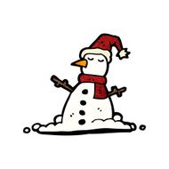 Cartoon Snowman N122