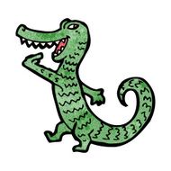 friendly crocodile cartoon character N3