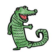 friendly crocodile cartoon character N4