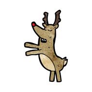 Cartoon Rudolf Red Nosed Reindeer N12