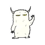 yeti monster cartoon N3