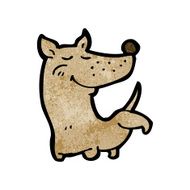 cartoon dog cocking leg N4