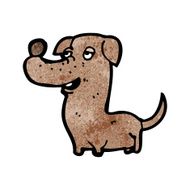 funny little dog cartoon N13