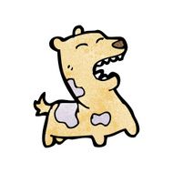 barking dog cartoon N10