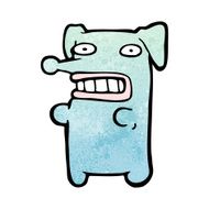 funny cartoon dog N39