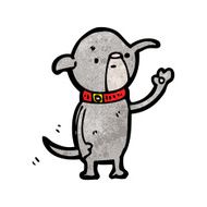 cartoon little dog N176