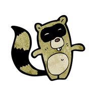 Cartoon Raccoon N46