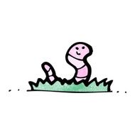 Cartoon Worm N74