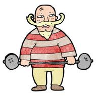 Cartoon Circus Strongman N5