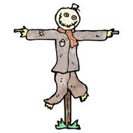 cartoon scary scarecrow N4
