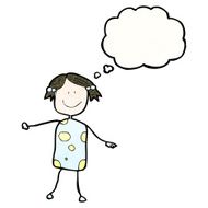 child&#039;s drawing of a happy girl N15