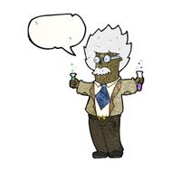 cartoon genius scientist N34